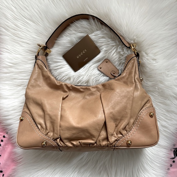 Pristine- VTG Gucci Leather Hobo Bag - Picture 1 of 14